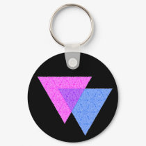 Bi Knot Symbol Black Keychain