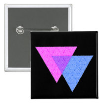 Bi Knot Symbol Square Black Button buttons