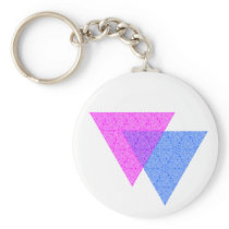 Bi Knot Symbol White Keychain keychains
