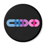 Bi Morse Code Bar Magnet