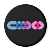 Bi Morse Code Bar Magnet