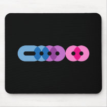 Bi Morse Code Bar Mousepad