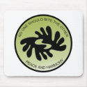 BI NKA BI PEACE AND HARMONY Mousepad by burntright BI NKA BI PEACE AND HARMONY Mousepad