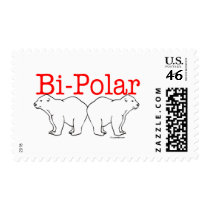 Bi-Polar Postage Stamp