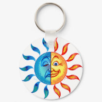 Bi Polar Solar keychains
