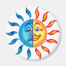 Bi Polar Solar Refrigerator Magnet