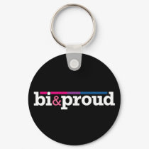 Bi&proud Black Keychain