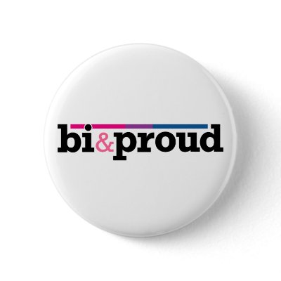 Bi&proud White Button by jamieco