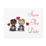 Bi-Racial Gay Grooms Post Cards