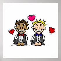Bi-Racial Grooms Print