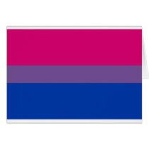 Bi-Sexual Pride Flag Greeting Cards