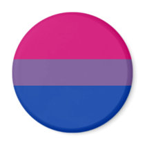 Bi-Sexual Pride Flag Refrigerator Magnet