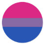 Bi-Sexual Pride Flag Round Sticker Bi-Sexual Pride Flag Round Sticker