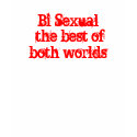 Bi Sexual the best of both worlds t-shirts
