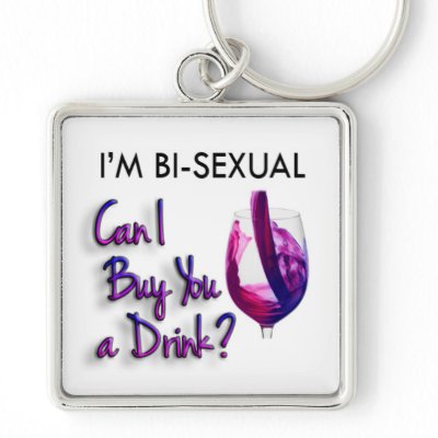 Bi You A Drink Keychain by myssmiranda