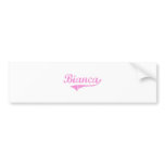 Bianca Classic Style Name Bumper Sticker