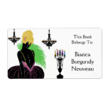 Bianca in Black and White - Bookplate Custom Shipping Labels
