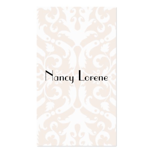 Bianca in Cream - Business Cards (back side)