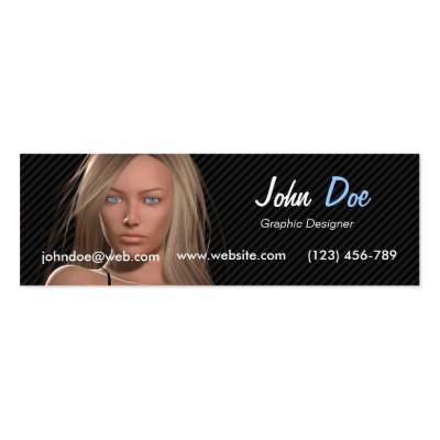 Bianca Profile Card Business Card by myvirtuallady