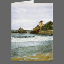 Biarritz. Card cards