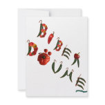 Biber Dovme Chili Peppers Personalized Announcements