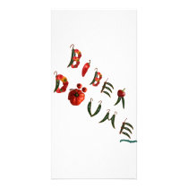 Biber Dovme Chili Peppers Custom Photo Card