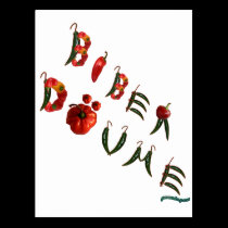 Biber Dovme Chili Peppers postcards