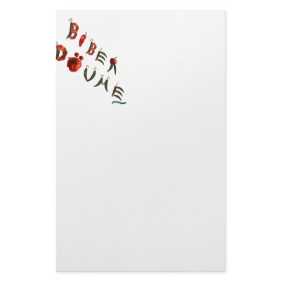 Biber Dovme Chili Peppers Stationery Paper by chili_state