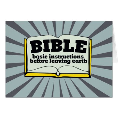 Bible - basic instructions card by JesusFreakz