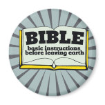 Bible - basic instructions magnet