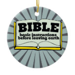 Bible - basic instructions christmas ornament