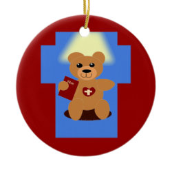 Bible Bear Ornament ornament