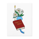 Bible Candle Daisies Postcards