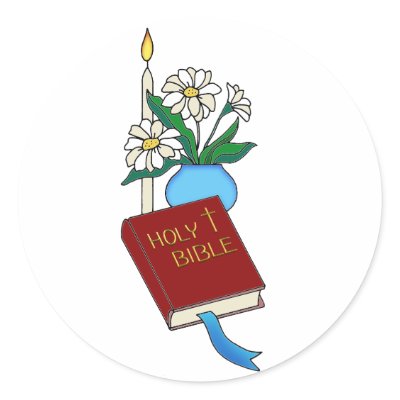 Bible Candle Daisies Stickers by GoodOldDays