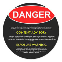 Bible Danger Sticker
