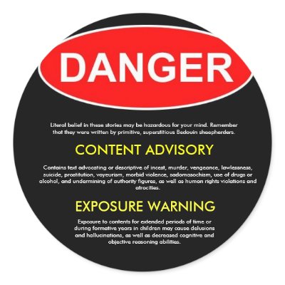 Bible Danger Sticker by TheDevilsHighlighter