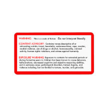 Bible Disclaimer Stickers Personalized Address Label