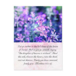 Bible passage, lavender post cards