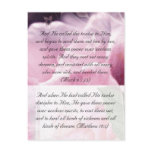 Bible passage, pink beauty post cards