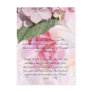 Bible passage, rose floral design postcard