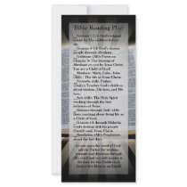 Bible Reading Plan Bookmark Rack Card Template