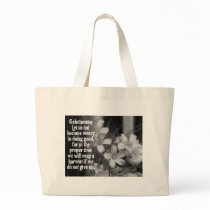 BIBLE SCRIPTURE GALATIANS 6:9 TOTE BAG