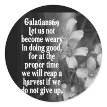 BIBLE SCRIPTURE GALATIANS 6:9 stickers by scriptures BIBLE SCRIPTURE GALATIANS 6:9 stickers