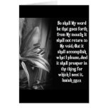 BIBLE SCRIPTURE ISAIAH 55:11 cards