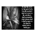 BIBLE SCRIPTURE ISAIAH 55:11 GREETING CARDS
