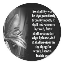 BIBLE SCRIPTURE ISAIAH 55:11 stickers by scriptures BIBLE SCRIPTURE ISAIAH 55:11 stickers