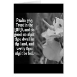 BIBLE SCRIPTURE PSALM 37:3 TRUST THE LORD GREETING CARDS