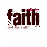 Bible Scripture - Walk by Faith  Ladies Tshirt