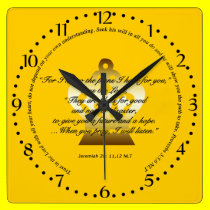 Bible Scripture Wall Clock wall clocks