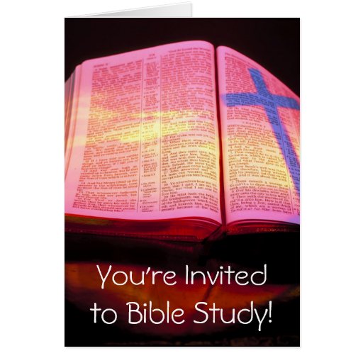 Bible Study Invitation Stationery Note Card Zazzle